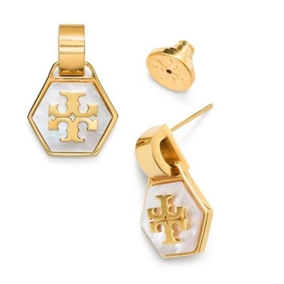 🔥💲DROP🔥💋Tory Burch mother of pearl earrings - Picture 2 of 5